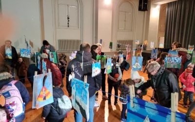 La Grande Lessive à l’Ecole Saint Bertin – Manifestation d’art participatif