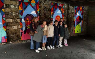 Inauguration de la fresque du préau